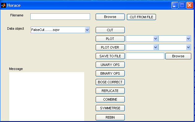 Main GUI window